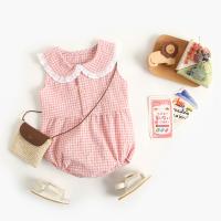 -Body de Algodón para Bebé y Niña, Sin mangas, Ropa de Verano, Lindo A cuadros, Princesa, Color Dulce - details 9