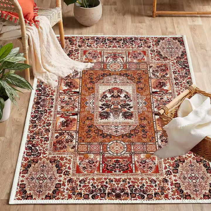 alfombra dormitorio, Antideslizante Salon Alfombras de Habitacion Suave Alfombra Shaggy Pelo Alfombra de Felpa Modernas de Interior Alfombra de Piso para Sala de Estar Dormitorio120*180cm - 1