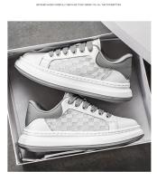 Zapatos zapatos de hombre 2025 verano nueva marca de moda transpirable zapatos deportivos suela gruesa aumentando casual pequeño blanco zapatos de junta - details 22