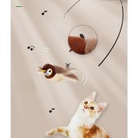 Juguete de Gato Interactivo Pájaro Volador Recargable Ratón de Peluche con Toca y Buzona - details 14