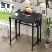 Escritorio Plegable Pequeño Estante de Almacenamiento con Ruedas Montaje Fácil - details 30