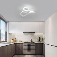 Goeco Lámpara de Techo LED Acrílica Moderna 38W Dimble Montaje Semi-Flush Forma Floral - details 3
