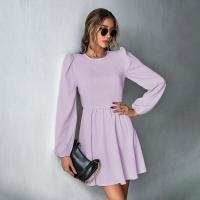 Vestido Largo de Manga Larga para Mujer con Cintura Estética Primavera Otoño 2025 - details 18