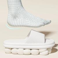 Pantuflas de plataforma gruesa ZHIDA, pantuflas de nube con suela suave de EVA, sandalias de verano para la playa, chanclas antideslizantes para mujer, pantuflas de baño para el hogar - details 2