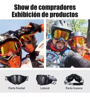 Gafas Deportivas para Motocross, lentes táctiles ajustables - details 1