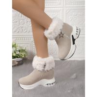 Botas de nieve mujer Otoño Invierno moda botas cortas cálidas zapatos de plataforma - details 6