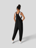 Mono de verano para mujer, cómodo, informal, plisado, adelgazante, pierna - details 8