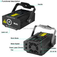 ESHINY Mini 4in1 Pattern Effect R&G Audio Star Whirlwind Laser Projector Stage Disco DJ Club Bar KTV Family Party Light Show P14 - details 15