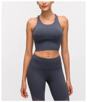 SHINBENE Sexy Strappy Wireless Sports Bra Crop Tops Women Padded Push Up Longline Gym Yoga Bras Cotton Feel Workout Brassiere - details 39