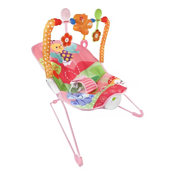 Hamaca hamaca multifuncional hamaca musical 2 en 1 con barra de balanceo, capacidad de peso de 0 a 18 kg, incl. arco de juguete, Hamaca hipoalergénica, súper suave y transpirable. Algodón ecológico - 1