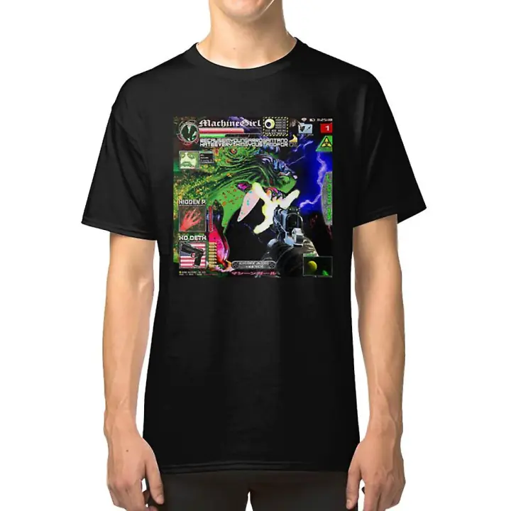 Camiseta MACHINE GIRL ll de Algodón Moda para Hombres Material Exterior - 1