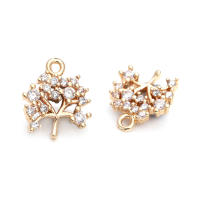 Colgantes de Árbol de Brasso Dorado de 18K Joyería Hazte de Diamantes Falsos y Circonio - details 29
