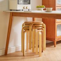 apilable de Madera doblada Antideslizante sólida Taburetes - details 5