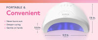 SUNUV SUNone-Lámpara de manicura profesional, secador para Gel UV LED, Sensor infrarrojo hine, 48W - details 3