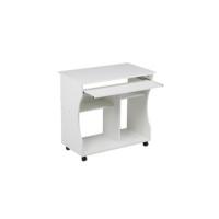 Mesa de Escritorio Blanca Espacio de Almacenamiento con Soporte de Monitor Ideal para Oficina - details 7