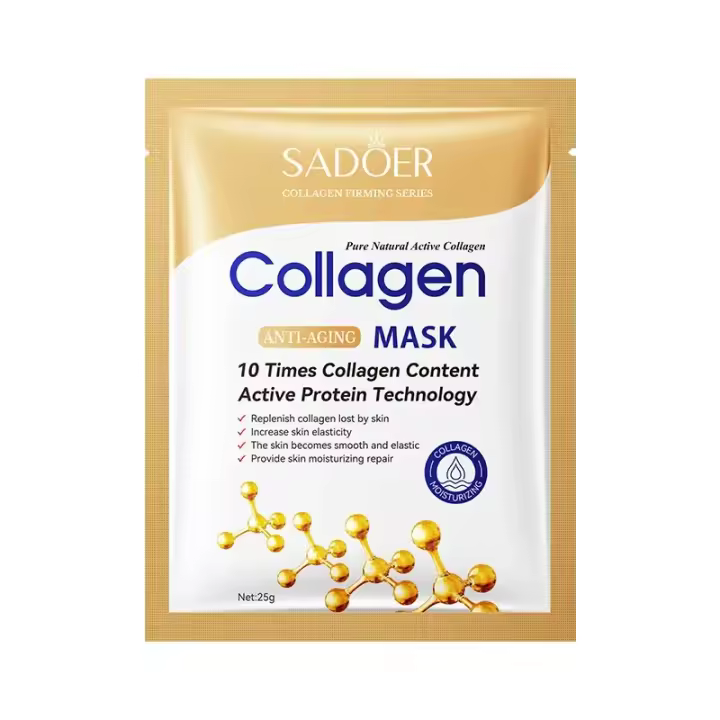 Mascarilla Facial de Colágeno Hidratante Acidulo Hialurónico para Reafirmar y Iluminar la Piel - 1