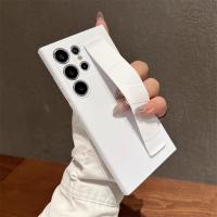 Funda de lujo ultrafina de silicona elástica mate con correa para la muñeca a prueba de golpes para Samsung S25 Edge S24 S23 Ultra Plus PC cubierta transparente dura - details 20