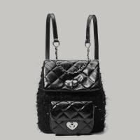 Bolso mujer 2025 nueva dulce hija Xiaoxiangfeng mochila saliendo versátil mochila portátil bolsa de cadena de diamantes - details 3