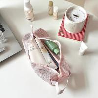 Neceser de malla con asa práctica, bolsa de almacenamiento de artículos de tocador ligera y transpirable, bolso de viaje plegable de secado rápido - details 17
