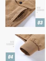 Chaqueta Casual de Corduroy para Hombres A Prueba de Viento, Cierre de Cremallera, Forro de Poliéster, Ligera para Primavera/Verano 21 - details 3