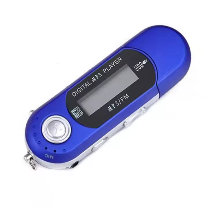 Reproductor MP3 digital USB con pantalla LCD compatible con radio FM y reproductor de música - 1