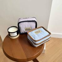 Bolsa de cosméticos portátil de Color contrastante, billetera con cremallera, monedero de Color sólido, bolsa de almacenamiento de pañuelos sanitarios suave y ligera - details 13
