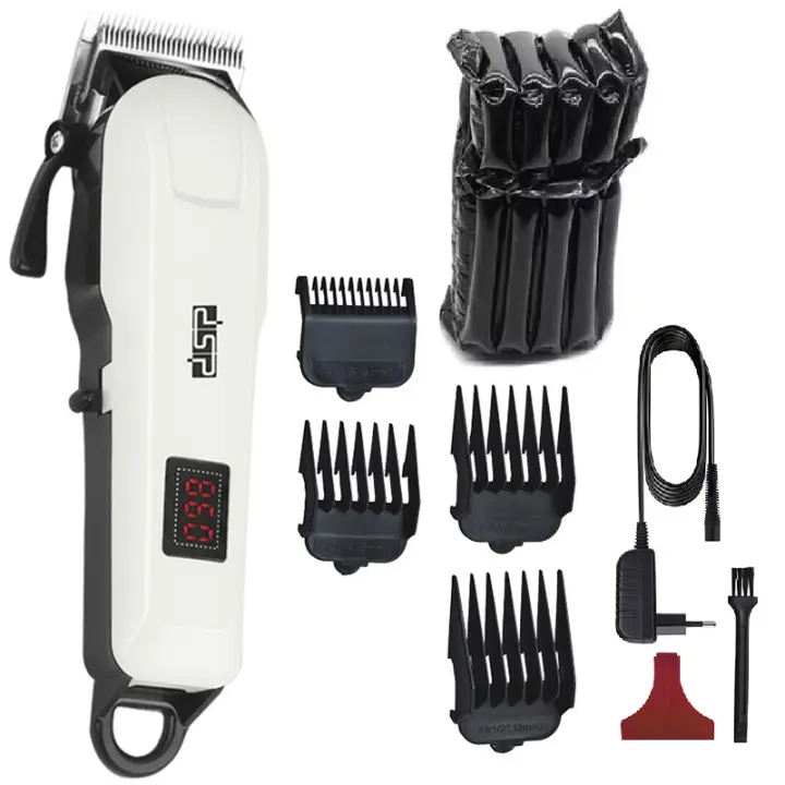 Cortadora de pelo ajustable recargable para hombre, máquina de corte de pelo profesional, eléctrica, inalámbrica, con pantalla LED - 1