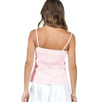 Camiseta rosa sin tirantes con Ence para Mujer, top Y2K Fairy Grunge, cuello en V, camiseta sin mangas, streetwear verano 2000 - details 5