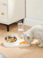 Cuenco piezas para gatos, comedero para mascotas, tazón de comida para perros y gatos, dispensador de agua, tazón doble, plato a - details 7