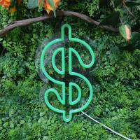 Letrero de neón para dinero, luz decorativa multiusos para colgar en la pared, letrero de dólar, luz de neón, decoración de habitación, decoración de regalo de Navidad, lámpara de mano - details 4