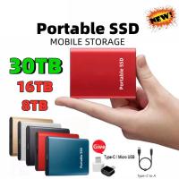 Ampliación de disco duro móvil de 64 TB, 32 TB, 16 TB, 6 TB, USB 3.1 SSD, plataforma completa PlayStation y Xbox, compatible con PC/Mac, un segundo de ampliación de memoria de computadora Mini disco duro ¡Llena todo el mundo! - details 0
