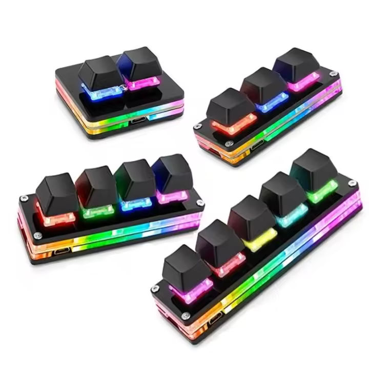 Programación Ro Custom RGB 5/4/3/2 teclas Copiar Pegar Botón Teclado Sayo Gaming Keyboard Ropad - 1