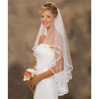 Velo de novia corto y sencillo de tul de dos capas con peine, velo de novia blanco marfil para novia, accesorios de boda - details 1