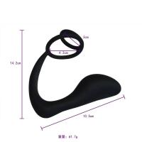 Leten 2 en 1 Slilcone x Anal Plug Masaje de Próstata Masculino Retraso de Eyaculación Anillo Estimulador Juguetes Sexuales para Adultos para Hombres Gay - details 7