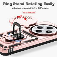 Funda para teléfono móvil con soporte de anillo, protección de lente de cámara con tapa deslizante antigolpes, TPU + PC, compatible con Xiaomi Redmi 14C. - details 4