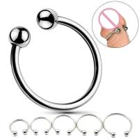 Empaque privado Anillos sexys de acero inoxidable Estimulación del glande Productos para adultos Anillo de metal masculino Juguetes sexuales para hombres Retraso de la eyaculación - details 0