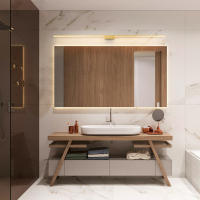NEO Gleam-Lámpara LED de pared para espejo de baño, moderna, L70-90-110cm, AC85-265V, montada en tocador - details 5