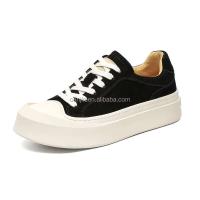 Nueva plataforma de alta calidad para mujer, suela exterior gruesa, altura aumentada, zapatos deportivos clásicos en blanco y negro con diseño moderno - details 1