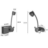 Soporte ajustable para secador de pelo, soporte de pared con fuerte capacidad de carga, soporte duradero sin perforación, estante de almacenamiento para el baño - details 0