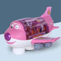 Avión eléctrico de juguete para niños, modelo de avión de coche, simulación de música, juguete de tráfico para niños, regalos de Navidad para niñas - details 0