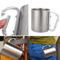 Taza de Acero Inoxidable de 300ml Cerradura Automática Ideal para Viajes, Camping, Senderismo, Escalada Cocina y Comedor - details 5