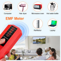Medidor de campo electromagnético EMF, Detector de radiación portátil, 5 LED, Gauss para radiación de campo eléctrico - details 0