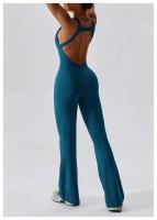 Mono de Yoga Sólido Conjunto de Una Pieza para Mujeres Ropa de Workout para Levantamiento de Glúteos Moda Activa - details 11