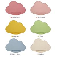 Posavasos de Nube de Silicona Portátil Placa Antideslizante para Alimentos de Bebé Vajilla Infantil - details 2