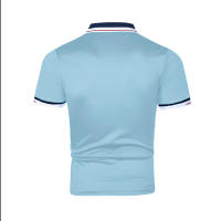 Nueva camiseta de verano con contraste de color patchwork, POLO de manga corta de moda deportiva juvenil para hombre - details 1