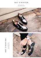 MEIJIANA nuevos zapatos de boda de talla grande antideslizantes y de cuero para mujer, zapatos de boda informales de lujo a la moda para hombre - details 5