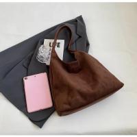 Bolso de hombro de gamuza de gran capacidad para mujer, bolso de viaje informal Simple, bolsos Retro, Otoño e Invierno - details 40