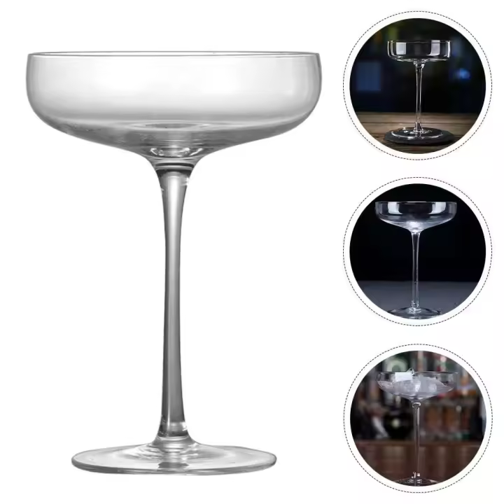 Vasos Copa Coupe Copa de cola Martini Margarita Whisky Flauta de cristal rojo Tostado Tazas de postre Mojito Flautas Shot - 1