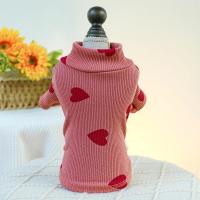 Pijama de Tercera Mano de Cuello Alto para Mascotas Vestidillo de Amor Rosa Delgado para Perros y Gatos Traje de Casa para Tamaños Pequeños y Medianos - details 6