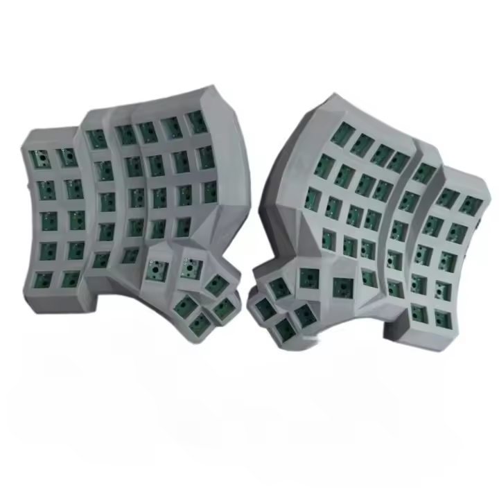 Dactyl Manuform Split Keyboard Kit Hotswap Cableado Modo Único con Plam Rest Custom 6x7 / 4x6 / 5x7 Vial de Teclado Mecánico Dividido Cable doble tipo C Teclado gris negro blanco Accesorios para juegos - 1